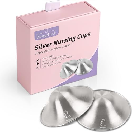 925 silver nursing cups — large size